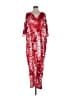 Shein Tie-dye Red Casual Dress Size 6 - photo 1