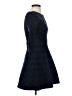 Maje Chevron-herringbone Blue Cocktail Dress Size Sm (1) - photo 4