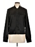 City Streets 100% Polyester Solid Black Track Jacket Size L - photo 1