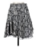 A.L.C. 100% Silk Paisley Gray Black Silk Skirt Size 0 - photo 1