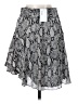 A.L.C. 100% Silk Paisley Gray Black Silk Skirt Size 0 - photo 2