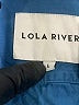 Lola River Solid Blue Long Sleeve Button-Down Shirt Size L - photo 7