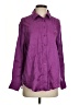 Fred David Purple Long Sleeve Blouse Size S - photo 1