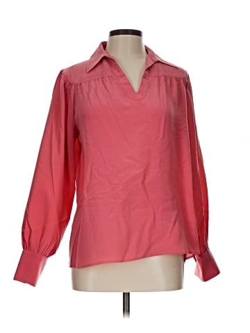 Tara Jarmon Long Sleeve Silk Top (view 1)