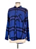 BDG Plaid Blue Long Sleeve Button-Down Shirt Size M - photo 1