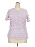 Teddi Rose Purple Short Sleeve Top Size XXL - photo 1