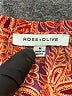 Rose + Olive 100% Polyester Orange Short Sleeve Blouse Size M - photo 6