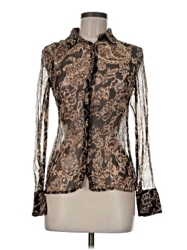 Vertigo Paris Long Sleeve Silk Top