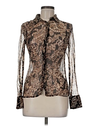 Vertigo Paris Long Sleeve Silk Top (view 1)