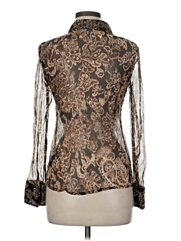 Vertigo Paris Long Sleeve Silk Top (view 2)