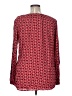 Fred David 100% Rayon Red Long Sleeve Blouse Size XL - photo 2