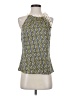 Ann Taylor Yellow Sleeveless Silk Top Size 0 - photo 1