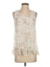 Tendenze 100% Silk Ivory Sleeveless Silk Top Size S - photo 1