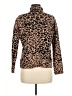 Tahari Animal Print Brown Turtleneck Sweater Size M - photo 2