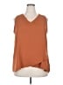 Unbranded 100% Polyester Orange Sleeveless Blouse Size 2X - photo 1