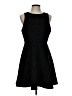 Francesca's 100% Polyester Solid Black Cocktail Dress Size L - photo 1