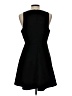 Francesca's 100% Polyester Solid Black Cocktail Dress Size L - photo 2
