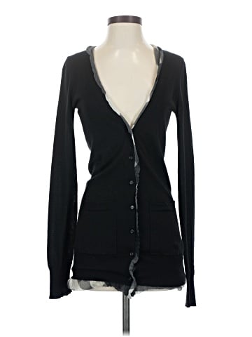 Burberry novacheck ruffle accent cardigan (view 1)