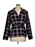 Briggs New York 100% Polyester Plaid Purple Blazer Size 16 - photo 1