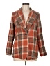 Shein Plaid Orange Blazer Size 6 - photo 1