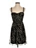 Moda International 100% Polyester Stars Black Cocktail Dress Size 4 - photo 1