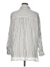Max Studio Stripes Silver Long Sleeve Button-Down Shirt Size XL - photo 2