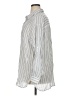 Max Studio Stripes Silver Long Sleeve Button-Down Shirt Size XL - photo 5