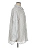 Max Studio Stripes Silver Long Sleeve Button-Down Shirt Size XL - photo 4
