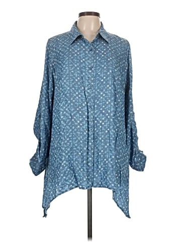 Zac & Rachel 3/4 Sleeve Button-Down Shirt (view 1)
