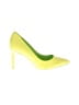 Nine West Color Block Yellow Green Heels Size 7 1/2 - photo 1