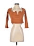 Kittenish Orange 3/4 Sleeve Top Size S - photo 1