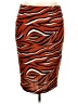 AA Studio Animal Print Orange Casual Skirt Size 2X - photo 1