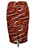 AA Studio Animal Print Orange Casual Skirt Size 2X - photo 2