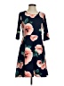 Unbranded Floral Blue Casual Dress Size S (estimated) - photo 1