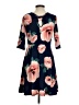 Unbranded Floral Blue Casual Dress Size S (estimated) - photo 2