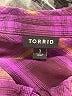 Torrid 100% Rayon Plaid Purple 3/4 Sleeve Button-Down Shirt Size 3X Plus (3) - photo 7