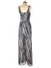 Asher 100% Polyester Stripes Blue Jumpsuit Size M - photo 2