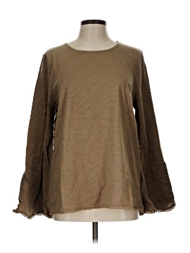 Cotton Bleu Long Sleeve Blouse