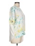 The Limited 100% Polyester Yellow Short Sleeve Blouse Size L - photo 4