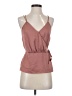 Express 100% Polyester Brown Sleeveless Top Size S - photo 1