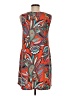 Apt. 9 Paisley Red Casual Dress Size M (petite) - photo 2