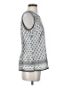 Talbots 100% Polyester Silver Sleeveless Blouse Size S - photo 4