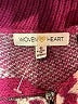 Woven Heart Purple Pullover Sweater Size S - photo 7