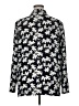 Ann Taylor 100% Polyester Floral Black Long Sleeve Blouse Size XL - photo 2