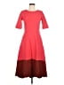 Boden Color Block Red Casual Dress Size 6R - photo 1