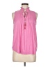 Ann Taylor LOFT 100% Polyester Pink Sleeveless Blouse Size M - photo 1