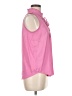 Ann Taylor LOFT 100% Polyester Pink Sleeveless Blouse Size M - photo 4