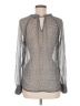 The Limited 100% Polyester Gray Long Sleeve Blouse Size M - photo 2
