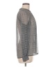 The Limited 100% Polyester Gray Long Sleeve Blouse Size M - photo 4