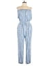 Indigo Rose 100% Rayon Paisley Blue Jumpsuit Size L - photo 1